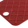 Architec 14" x 11" Gripper Non-Slip Poly Cutting Board, Red