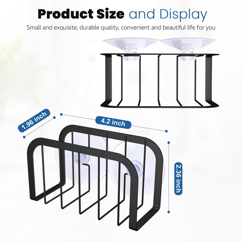 Sponge Holder for Kitchen Sink with Suction Cups, Kitchen Sponge