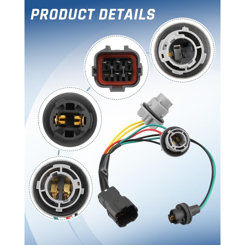 Wujexuhe 92480-A9020 Socket & Wire Tail Light Harness Fit for