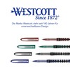 Westcott PULSAR E-730631 00 Rollerball Pen, Red, Pack of 10,