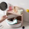 Makeup Organizer Ins Style 360 Degree Rotation Unique Semi Circular