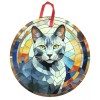 Gulf Coast Laser Graphics Russian Blue Cat Holographic Ornament