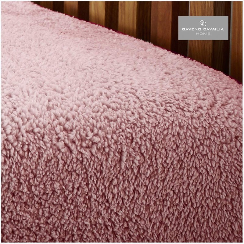 GC GAVENO CAVAILIA Easy Care Plain Teddy Fleece Fitted Sheet,