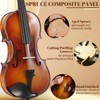 Kmise Violin 4/4 Full Set, High Density Ebony Violins, Glossy