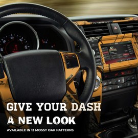 Mossy Oak Graphics Interior Auto Dash Kit, Easy to Install, No-fade, Cast Vinyl, Bottomland 14011-BL