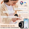Reloj inteligente Mujer AITAFY SmartWatch Hombre Llamadas Bluetooth Asistente voz