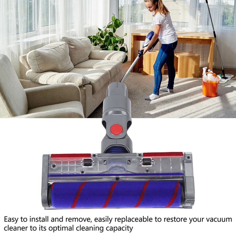 Soft Roller Cleaner Head Vacuum Cleaner Accessories Replacement for V8