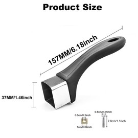 LIFTATAPA Bakelite Pot Handle, Scald-Proof Long Handle Replacement Grip, Removable Cook Ware Pans Handles with Screw for Cookware Sauce pan and Skillet(Black)