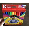 CRA-Z-ART Super Washable Broadline Markers 10 Bright Classic Colors ART