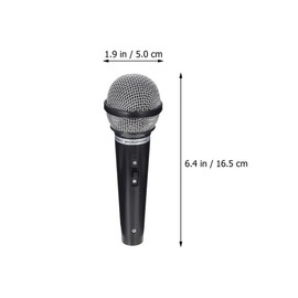 TOYANDONA 4pcs Toy Microphone for Kids, Pretend Toy Microphone Prop Plastic Microphone Fake Pretend Play Microphone for Karaoke Performance Party Favors