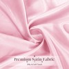 Ersmak Satin Ruffle Edge Tablecloth - Light Pink Satin Table