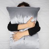 Yorkshire Bedding Satin Pillow Cases 2 Pack – Luxurious Grey