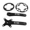 Bike Crankset, 36T Narrow Wide Chainring Low Noise 104 BCD