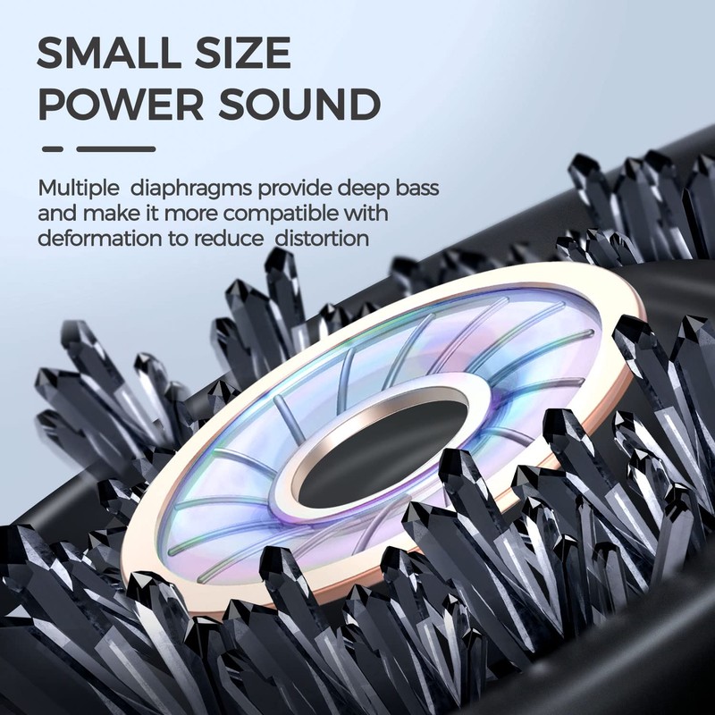 True Wireless Earbuds, OneOdio F2 Hi-Fi Stereo Headphones with Mics,