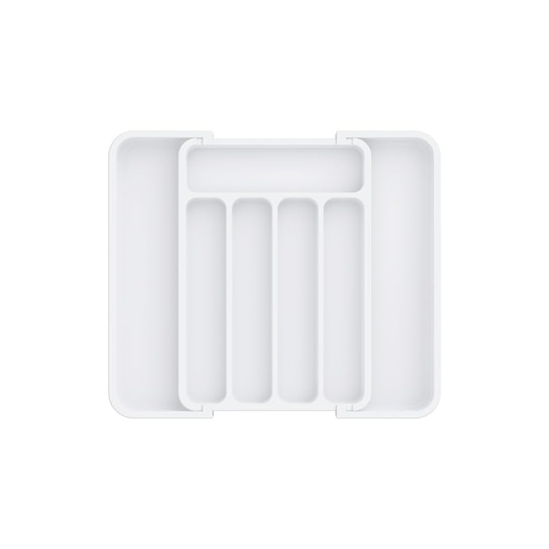 Aujen Cutlery Tray for Drawers, Removable, Expandable, Practical Drawer Insert,