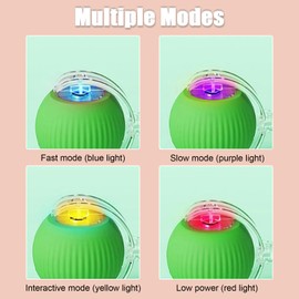 JIMACRO Interaktives Katzenspielzeug, aktives Rollen mit Schwanz, intelligentes interaktives Haustierspielzeug für Hunde und Katzen