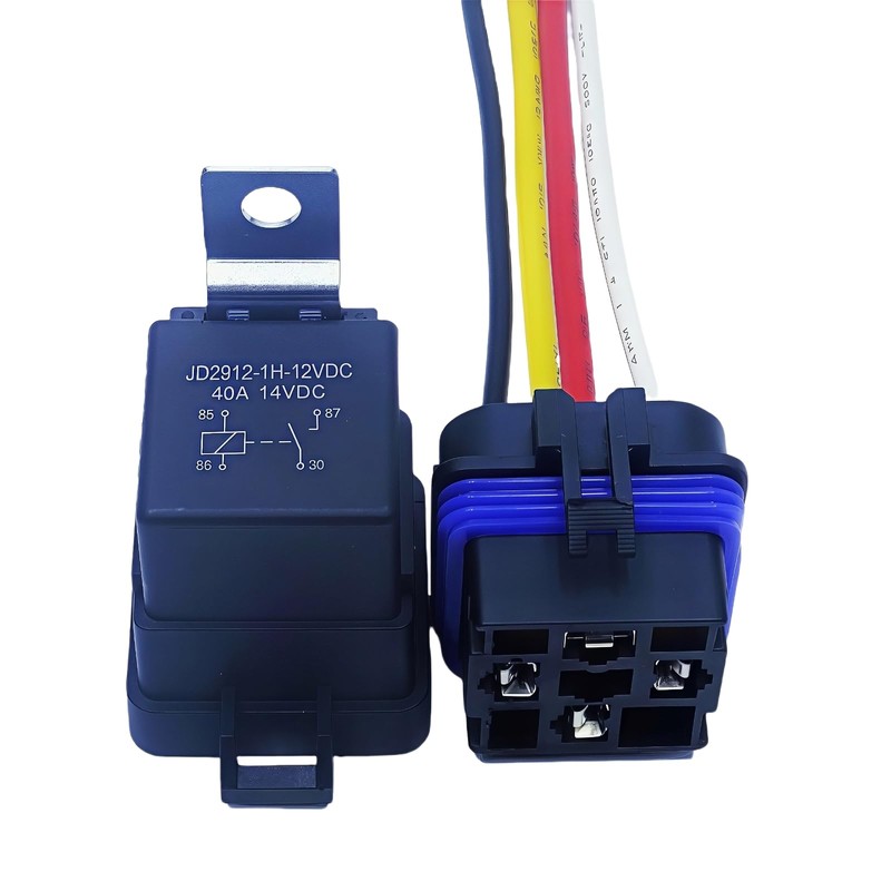 Losato 40AMP 12V DC Waterproof Heavy-Duty Relay, with 4-pin SPST