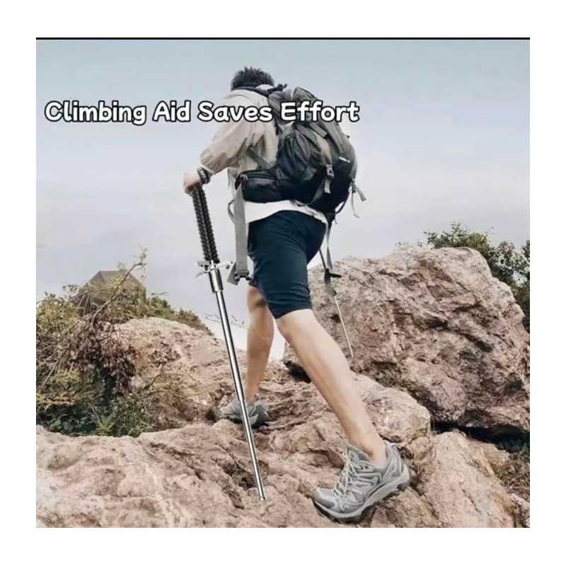 Multifunctional Trekking Pole: Sturdy, Safe & Comfortable for All Terrains