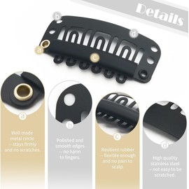 INSIME Dupatta Clips for brides dupatta pin | Hair wig clips for Women Men Hair extensions clip | Dupatta pins for tucking dupatta on head | Bridal dupatta setting clip Chunni dupatta grip clips