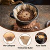 400 Count #4 Cone Coffee Filters, Unbleached Natural Paper 8-12