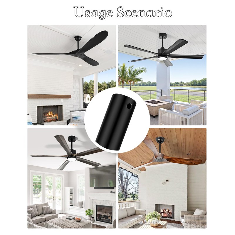 Zronon 36 Inch Ceiling Fan Downrod,Extension Rod for Multiple Ceiling
