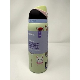 AS SHOW Owala 32oz FreeSip Water Bottle Cat Collage Catwala Urban Outfitters Exclusive N