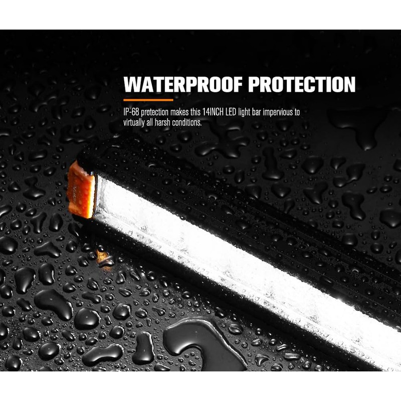LIGHTFOX 14 Inch LED Light Bar - Professional IP68 Waterproof