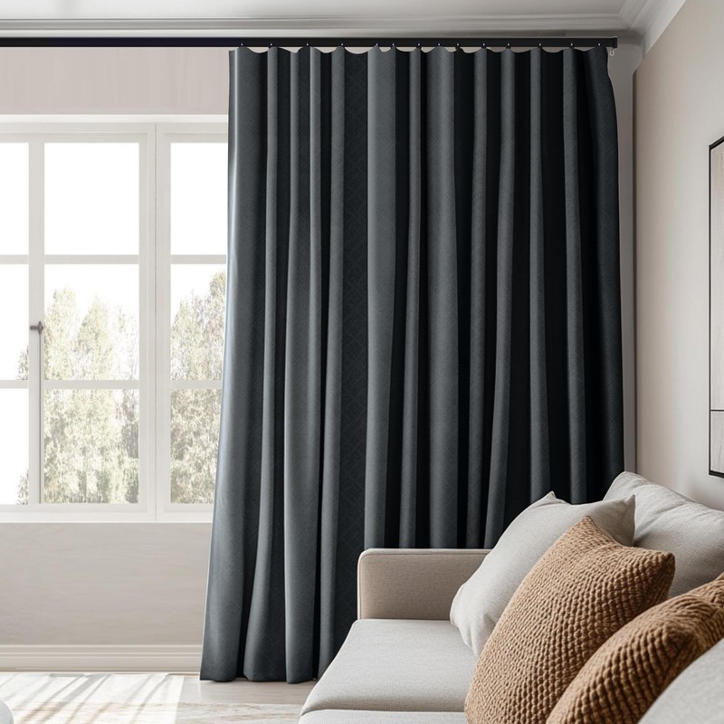 MaKefeile Room Divider Curtains Total Blackout Privacy Curtain Panel Room