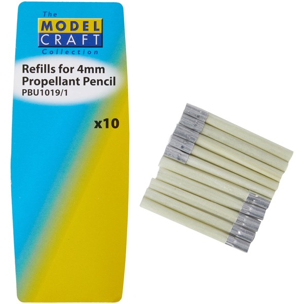 Modelcraft PBU1019/2/10 10 x 4 mm Glass Fibre Refills, Pack