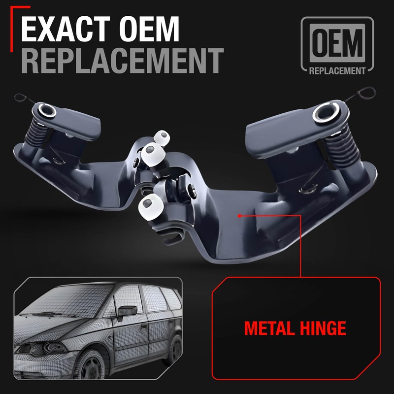 Sliding Door Roller Assembly Set, Upgraded Metal, Driver and Passenger