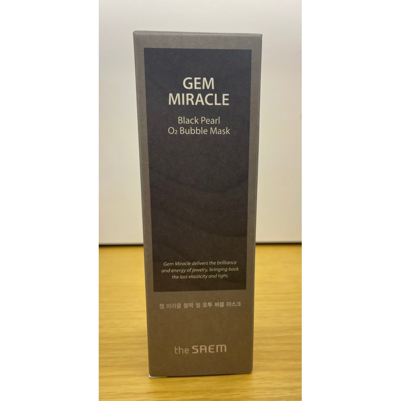 The Saem Gem Miracle Black Pearl O2 Bubble Mask 105g
