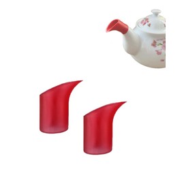 2pcs Teapot Coffeepot Spout Cover Sleeve Leak-proof Drip-proof Silicone Spout Pourer