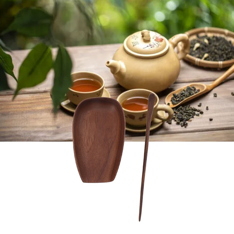 Walnut Wood Tea Utensil Tea Spoon Tea Scoop Chinese Gongfu