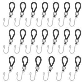 20Pcs Zipper Holder Upper for Jeans,Slipping Stopper to Keep Zippers up on Pants Anti Slipping Zipper Pulls Hooks for Jean Zippers and Buttons(Black)