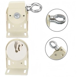 Generic Cordless Bracket for Coolaroo Outdoor External Roller Blind, Indoor and Outdoor Roller Shade,Upgraded to Metal Ring (Cordless Bracket,Beige)
