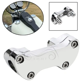 Unbranded For Harley 2" Riser 1" Handlebar Clamp Heritage Softail FLSTC V-Rod Road King XL