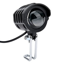 Keenso Faro de Scooter Eléctrico + Bocina, Scooter Eléctrico 2 en 1 Bocina de Faro 12V-72V Luz de Bicicleta Eléctrica Impermeable con Bocina Accesorios para La Conversión De Bicicletas Eléctricas Accesorios De Conversión Para Bicicletas Eléctricas
