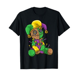 Mardi Gras Voodoo Doll Costume Funny Pastel Goth Carnival T-Shirt