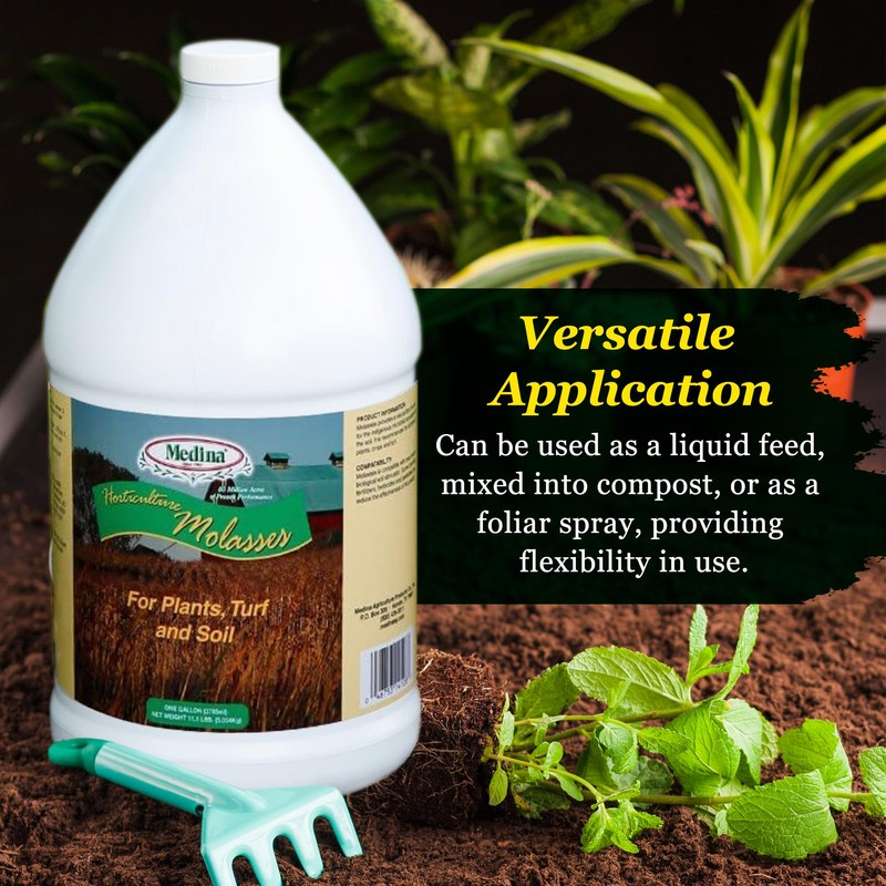 Medina Horticultural Molasses - Nutrient-Rich Plant Juice & Molasses Gallon