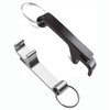 2Pcs Silver Bottle Opener Keyring Key Chain Black Bottle Opener
