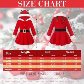 HarnyLoom 110 Children's Christmas Cosplay, Reindeer Costume, Santa Claus, Santa Cosplay, Women’s Costume, Costume, Children, Adult, Dress, Performance Clothing, Events, Parties, Stage, New Year's
