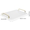Decorative Tray Elegant Exquisite Texture Ergonomic Serving Tray with Handles