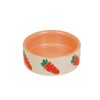 Nobby Ceramic Feeding Trough Carrot Beige/Orange 125 ml