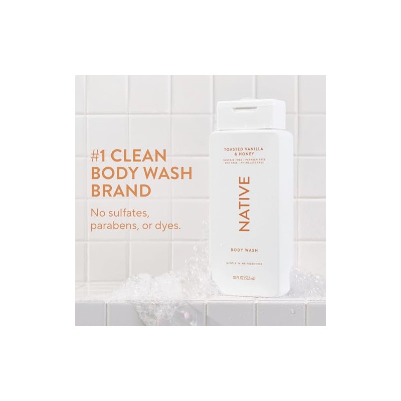 Native Gel De Baño De Edición Limitada - Vainilla Tostada