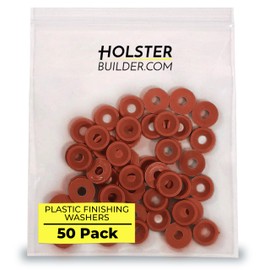 Holsterbuilder Plastic Finishing Washers - Elevate Projects - Protect Surfaces - Secure Fasteners | 50 Packs
