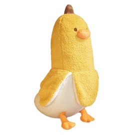 JOSON Banana Duck Plush Toy, Adorable Banana Duck Plush Animal Pillow for Boys and Girls Birthday, (Yellow 27.7")