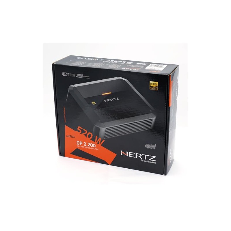 Hertz DP 2.200 AB-Class Stereo Amplifier 110 WRMS x 2