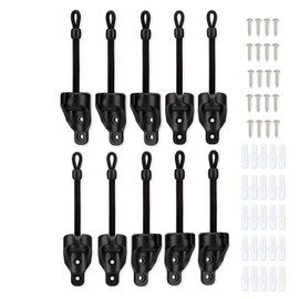 IVYSUN Shade Replacement Parts,Compatible with Coolaroo Exterior Roller Shade(Black,5 Set)