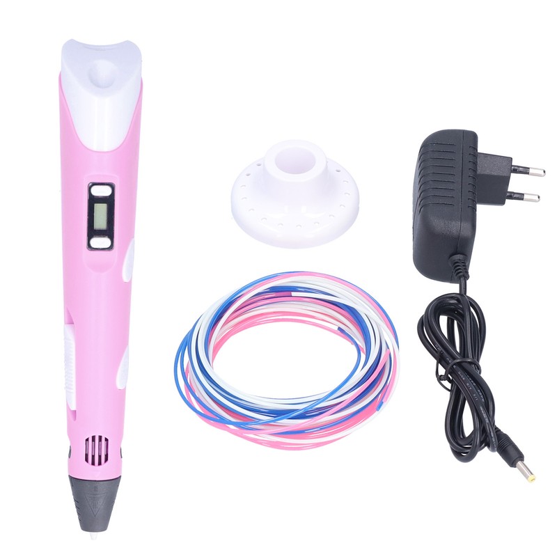 Kid 3D Printing Pen Children LCD Display Drawing Graffiti Pen
