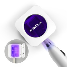 HubiCare Toothbrush Case, Toothbrush Covers with Holder, Rechargeable Travel Home Toothbrush And Holder, Cleaner Case for All Electric And Manual Toothbrushes (White)